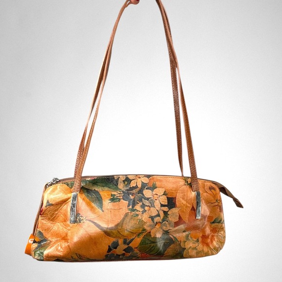 Vintage CHIARINI Floral Leather Shoulder Bag - Picture 9 of 14